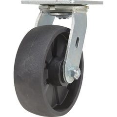 Vestil - Standard Casters; Mount: With Holes ; Style: Swivel ; Wheel Diameter: 6 (Inch); Wheel Width: 2 (Inch); Overall Height (Inch): 9-1/2 ; Load Capacity (Lb.): 1200.000 - Exact Tool & Supply
