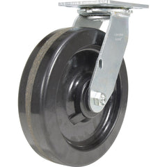 Vestil - Standard Casters; Mount: With Holes ; Style: Swivel ; Wheel Diameter: 8 (Inch); Wheel Width: 2 (Inch); Overall Height (Inch): 9-1/2 ; Load Capacity (Lb.): 1250.000 - Exact Tool & Supply