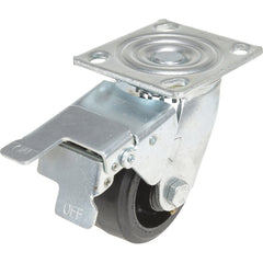 Vestil - Standard Casters; Mount: With Holes ; Style: Swivel w/Total Brake ; Wheel Diameter: 4 (Inch); Wheel Width: 2 (Inch); Overall Height (Inch): 5-1/2 ; Load Capacity (Lb.): 396.000 - Exact Tool & Supply