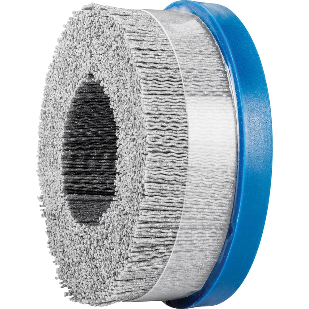 PFERD - Disc Brushes; Outside Diameter (Inch): 5 ; Grit: 80 ; Abrasive Material: Silicon Carbide ; Brush Type: Crimped ; Connector Type: Arbor ; Arbor Hole Size (Inch): 7/8 - Exact Tool & Supply