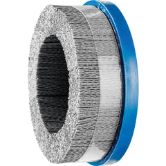 PFERD - Disc Brushes; Outside Diameter (Inch): 6 ; Grit: 120 ; Abrasive Material: Silicon Carbide ; Brush Type: Crimped ; Connector Type: Arbor ; Arbor Hole Size (Inch): 7/8 - Exact Tool & Supply