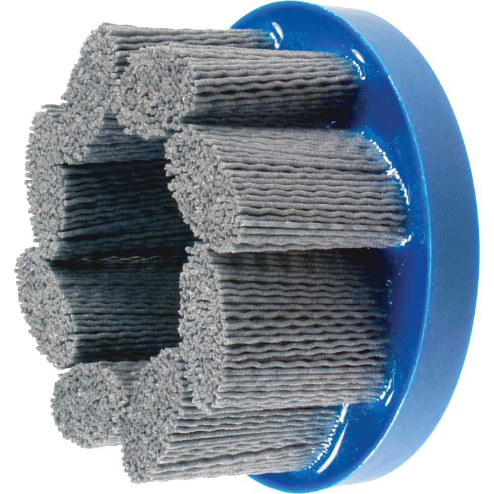 PFERD - Disc Brushes; Outside Diameter (Inch): 8 ; Grit: 80 ; Abrasive Material: Silicon Carbide ; Brush Type: Crimped ; Connector Type: Arbor ; Arbor Hole Size (Inch): 7/8 - Exact Tool & Supply