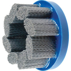 PFERD - Disc Brushes; Outside Diameter (Inch): 8 ; Grit: 80 ; Abrasive Material: Silicon Carbide ; Brush Type: Crimped ; Connector Type: Arbor ; Arbor Hole Size (Inch): 7/8 - Exact Tool & Supply