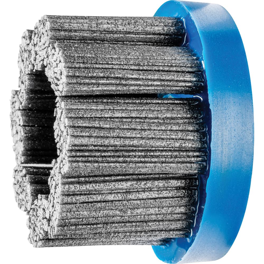 PFERD - Disc Brushes; Outside Diameter (Inch): 3 ; Grit: 80 ; Abrasive Material: Silicon Carbide ; Brush Type: Crimped ; Connector Type: Arbor ; Arbor Hole Size (Inch): 7/8 - Exact Tool & Supply
