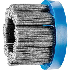PFERD - Disc Brushes; Outside Diameter (Inch): 3 ; Grit: 80 ; Abrasive Material: Silicon Carbide ; Brush Type: Crimped ; Connector Type: Arbor ; Arbor Hole Size (Inch): 7/8 - Exact Tool & Supply