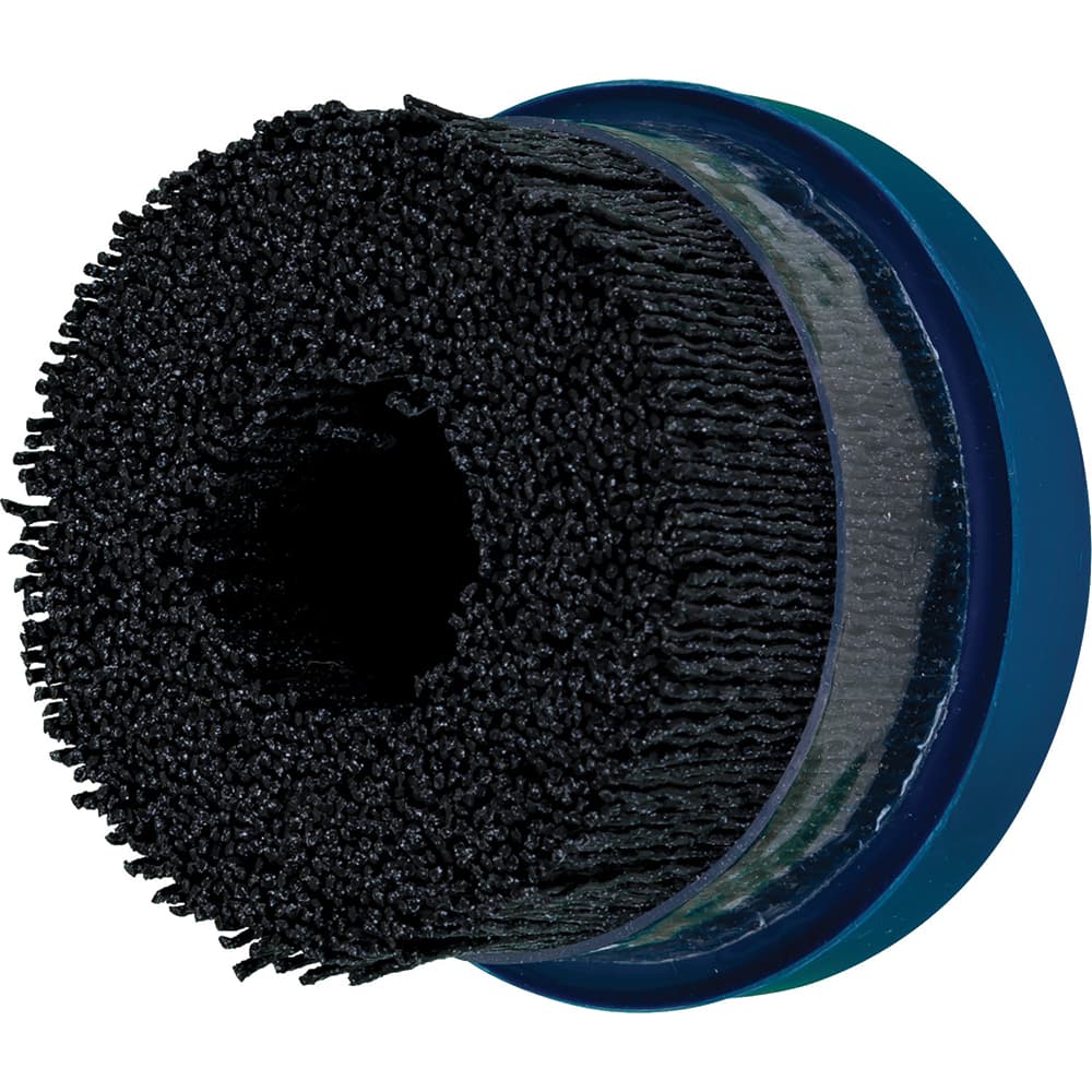 PFERD - Disc Brushes; Outside Diameter (Inch): 3 ; Grit: 80 ; Abrasive Material: Ceramic Oxide ; Brush Type: Crimped ; Connector Type: Arbor ; Arbor Hole Size (Inch): 7/8 - Exact Tool & Supply