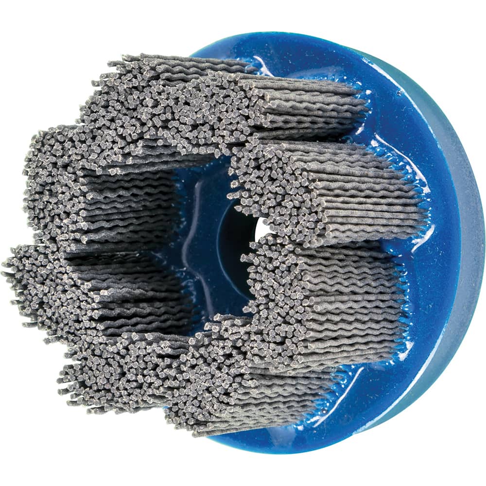 PFERD - Disc Brushes; Outside Diameter (Inch): 3 ; Grit: 80 ; Abrasive Material: Silicon Carbide ; Brush Type: Crimped ; Connector Type: Arbor ; Arbor Hole Size (Inch): 7/8 - Exact Tool & Supply