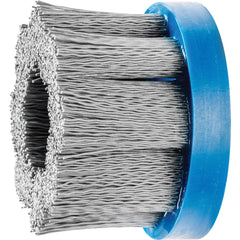 PFERD - Disc Brushes; Outside Diameter (Inch): 3 ; Grit: 320 ; Abrasive Material: Silicon Carbide ; Brush Type: Crimped ; Connector Type: Arbor ; Arbor Hole Size (Inch): 7/8 - Exact Tool & Supply