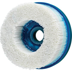 PFERD - Disc Brushes; Outside Diameter (Inch): 5 ; Grit: 80 ; Abrasive Material: Ceramic Oxide ; Brush Type: Crimped ; Connector Type: Arbor ; Arbor Hole Size (Inch): 7/8 - Exact Tool & Supply
