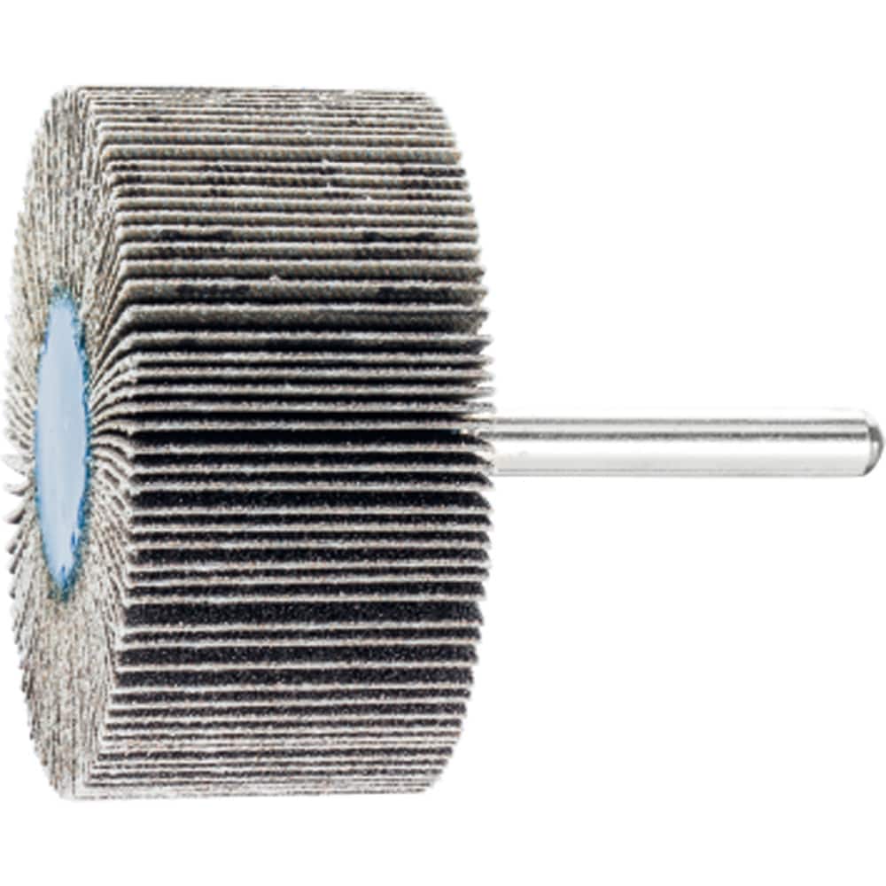 PFERD - Mounted Flap Wheels; Abrasive Type: Coated ; Outside Diameter (Inch): 1 ; Face Width (Inch): 1/2 ; Abrasive Material: Silicon Carbide ; Grit: 60 ; Mounting Type: 1/4" Shank - Exact Tool & Supply