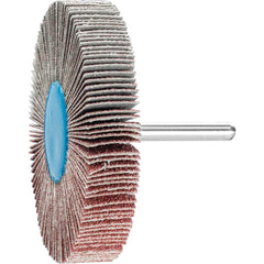 PFERD - Mounted Flap Wheels; Abrasive Type: Coated ; Outside Diameter (Inch): 3 ; Face Width (Inch): 1/2 ; Abrasive Material: Aluminum Oxide ; Grit: 40 ; Mounting Type: 1/4" Shank - Exact Tool & Supply
