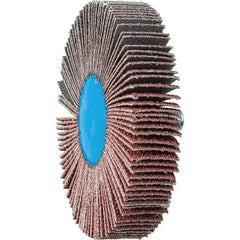 PFERD - Mounted Flap Wheels; Abrasive Type: Coated ; Outside Diameter (Inch): 2-1/2 ; Face Width (Inch): 1/2 ; Abrasive Material: Aluminum Oxide ; Grit: 60 ; Mounting Type: 1/4-20 Threaded - Exact Tool & Supply