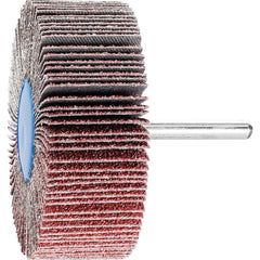 PFERD - Mounted Flap Wheels; Abrasive Type: Coated ; Outside Diameter (Inch): 3 ; Face Width (Inch): 1 ; Abrasive Material: Ceramic Oxide ; Grit: 40 ; Mounting Type: 1/4" Shank - Exact Tool & Supply