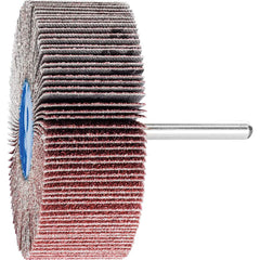 PFERD - Mounted Flap Wheels; Abrasive Type: Coated ; Outside Diameter (Inch): 3 ; Face Width (Inch): 1 ; Abrasive Material: Ceramic Oxide ; Grit: 60 ; Mounting Type: 1/4" Shank - Exact Tool & Supply