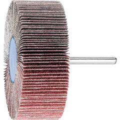 PFERD - Mounted Flap Wheels; Abrasive Type: Coated ; Outside Diameter (Inch): 3 ; Face Width (Inch): 1 ; Abrasive Material: Ceramic Oxide ; Grit: 80 ; Mounting Type: 1/4" Shank - Exact Tool & Supply