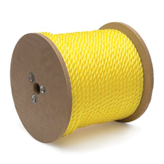 Mibro - Rope; Type: Twisted Rope ; Head/Holder Diameter (Inch): 3/8 ; Material: Polypropylene ; Load Capacity (Lb.): 244.000 ; Maximum Length: 400.00 ; Color: Yellow - Exact Tool & Supply