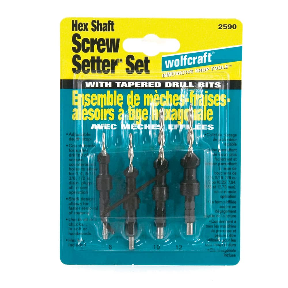 Mibro - Countersink Sets; Countersink Type: Single Flute ; Minimum Head Diameter (Decimal Inch): 0.3125 ; Maximum Head Diameter (Decimal Inch): 0.5000 ; Minimum Included Angle: 45.00 ; Maximum Included Angle: 45.00 ; Number of Flutes: 3 - Exact Tool & Supply
