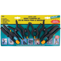 Mibro - Spring Clamp Sets; Maximum Opening Capacities (Inch): 1-1/4 ; Overall Lengths (Inch): 5 ; Number of Pieces: 6.000 ; Includes: 2 Clamps Each Of 3 Different Styles: Spring, Ratchet & Needle-Nose. - Exact Tool & Supply