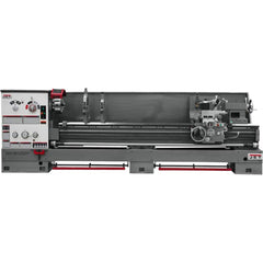 Jet - 3 Phase 230/460V 10 hp 26" Swing Geared Head Large Spindle Bore - Exact Tool & Supply