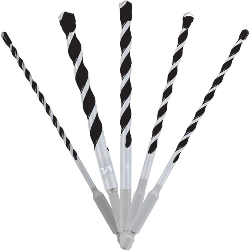 Freud - Drill Bit Sets; System of Measurement: Inch ; Drill Bit Material: Carbide ; Drill Bit Set Type: Hammer Drill Bits ; Minimum Drill Bit Size (Inch): 5/32 ; Maximum Drill Bit Size (Inch): 3/8 ; Drill Point Angle: 118 - Exact Tool & Supply