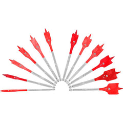 Freud - Drill Bit Sets; System of Measurement: Inch ; Drill Bit Material: Carbon Steel ; Drill Bit Set Type: Spade Drill Bits ; Minimum Drill Bit Size (Inch): 1/4 ; Maximum Drill Bit Size (Inch): 1-1/4 ; Drill Point Angle: 118 - Exact Tool & Supply
