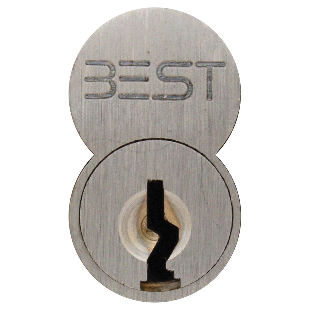 Best - Cylinders; Type: Interchangeable Core ; Keying: TC Keyway ; Number of Pins: 7 ; Material: Brass ; Finish/Coating: Satin Chrome - Exact Tool & Supply