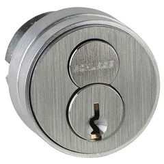 Schlage - Cylinders; Type: Mortise ; Keying: C Keyway ; Number of Pins: 6 ; Material: Brass ; Finish/Coating: Satin Chrome - Exact Tool & Supply