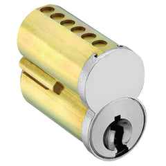 Arrow Lock - Cylinders; Type: Interchangeable Core ; Keying: MB Keyway ; Number of Pins: 7 ; Material: Brass ; Finish/Coating: Satin Chrome - Exact Tool & Supply