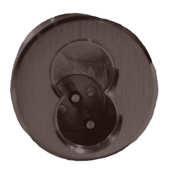 Arrow Lock - Cylinders; Type: Rim ; Keying: Less Core ; Number of Pins: 7 ; Material: Brass ; Finish/Coating: Oil Rubbed Bronze - Exact Tool & Supply
