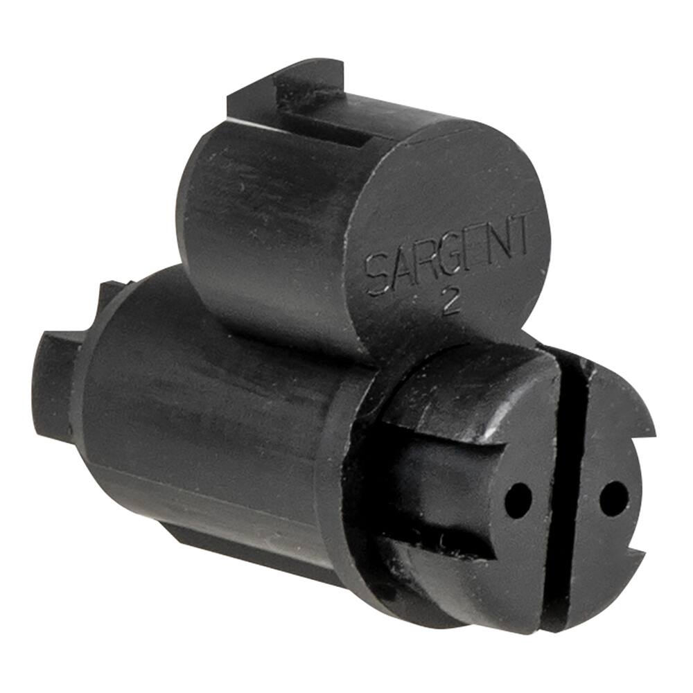 Sargent - Cylinders; Type: Disposable Core ; Keying: Not Applicable ; Number of Pins: 0 ; Material: Brass ; Finish/Coating: Black - Exact Tool & Supply
