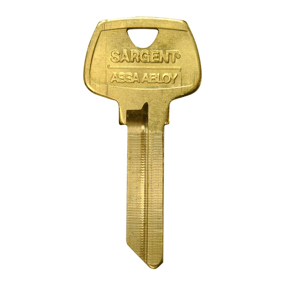 Sargent - Key Blanks; Type: Sargent ; Material: Brass - Exact Tool & Supply