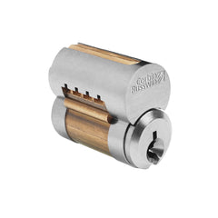Corbin Russwin - Cylinders; Type: Removeable Core ; Keying: 60 Keyway ; Number of Pins: 6 ; Material: Brass ; Finish/Coating: Satin Chrome - Exact Tool & Supply