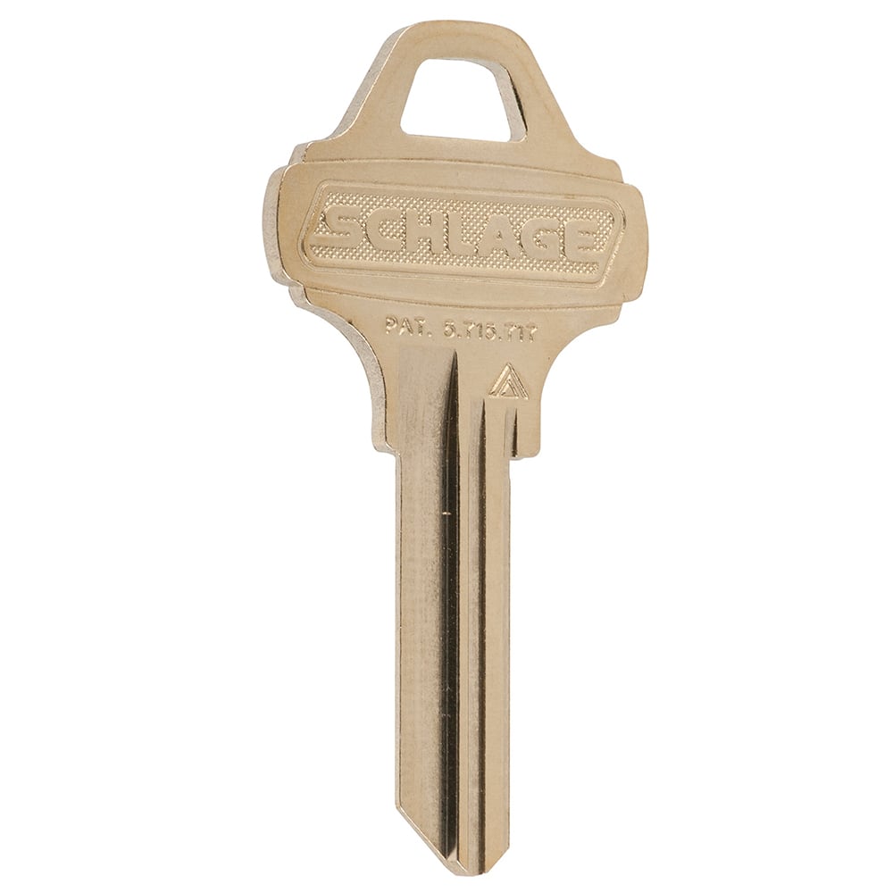 Schlage - Key Blanks; Type: Schlage ; Material: Brass - Exact Tool & Supply
