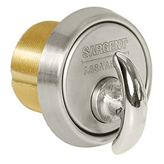 Sargent - Cylinders; Type: Mortise ; Keying: Not Applicable ; Number of Pins: 0 ; Material: Brass ; Finish/Coating: Stainless Steel - Exact Tool & Supply