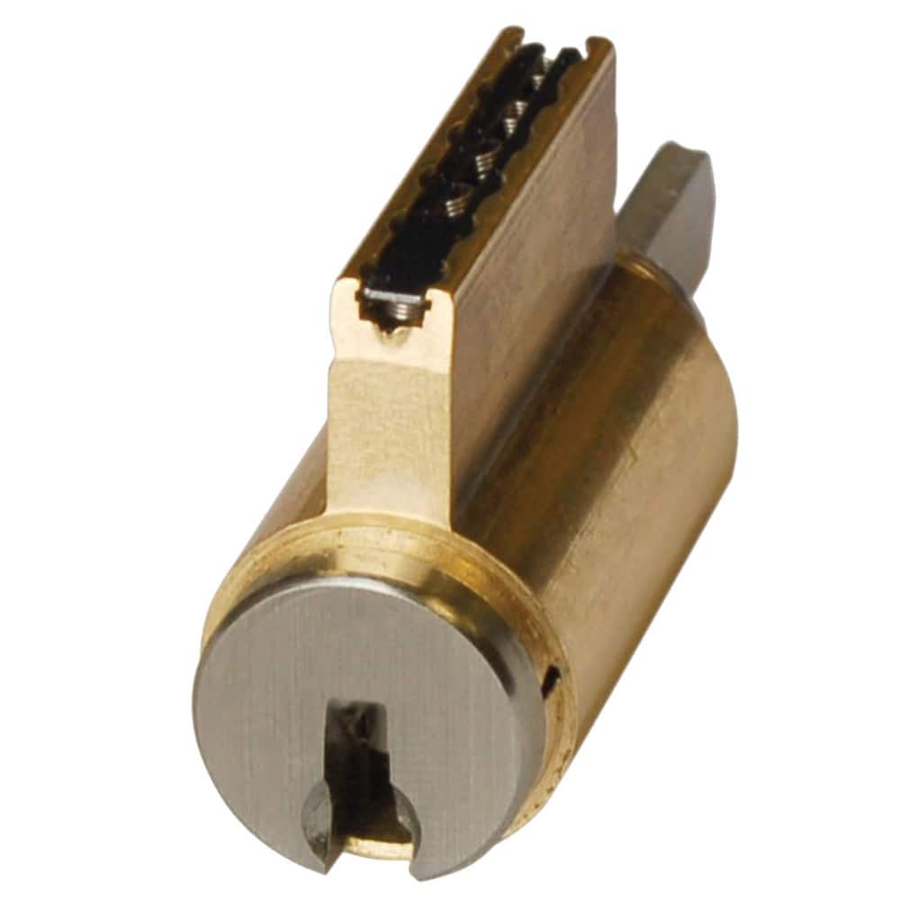 Sargent - Cylinders; Type: Conventional Core ; Keying: SC Keyway ; Number of Pins: 6 ; Material: Brass ; Finish/Coating: Satin Nickel - Exact Tool & Supply