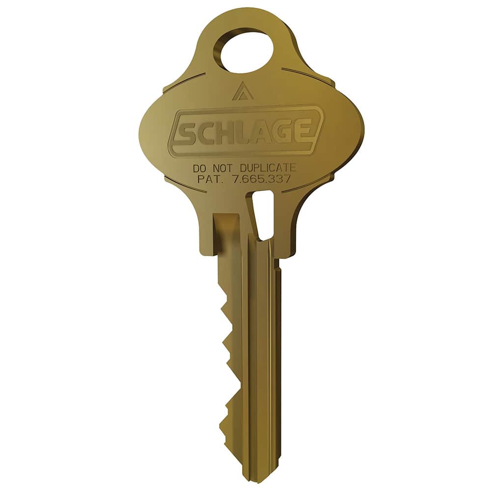 Schlage - Key Blanks; Type: Schlage ; Material: Brass - Exact Tool & Supply