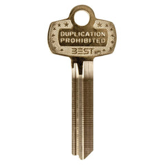 Best - Key Blanks; Type: Best ; Material: Brass - Exact Tool & Supply