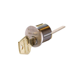 Sargent - Cylinders; Type: Rim ; Keying: LA Keyway ; Number of Pins: 6 ; Material: Brass ; Finish/Coating: Stainless Steel - Exact Tool & Supply