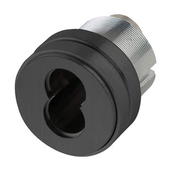 Schlage - Cylinders; Type: Mortise ; Keying: Less Core ; Number of Pins: 7 ; Material: Brass ; Finish/Coating: Black - Exact Tool & Supply