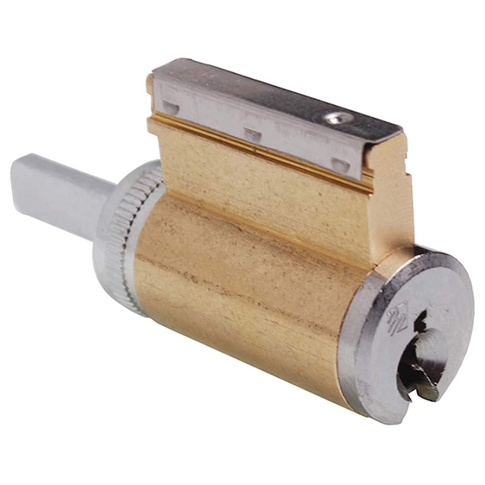 Corbin Russwin - Cylinders; Type: Conventional Core ; Keying: D2 Keyway ; Number of Pins: 6 ; Material: Brass ; Finish/Coating: Satin Chrome - Exact Tool & Supply