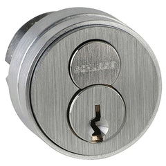 Schlage - Cylinders; Type: Mortise ; Keying: C Keyway ; Number of Pins: 6 ; Material: Brass ; Finish/Coating: Satin Chrome - Exact Tool & Supply