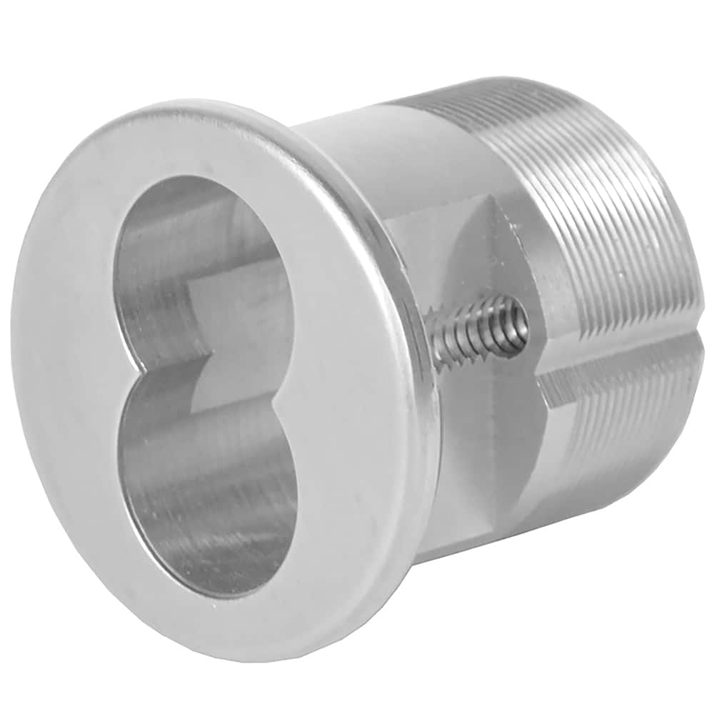 Corbin Russwin - Cylinders; Type: Rim ; Keying: Less Core ; Number of Pins: 6 ; Material: Brass ; Finish/Coating: Satin Chrome - Exact Tool & Supply