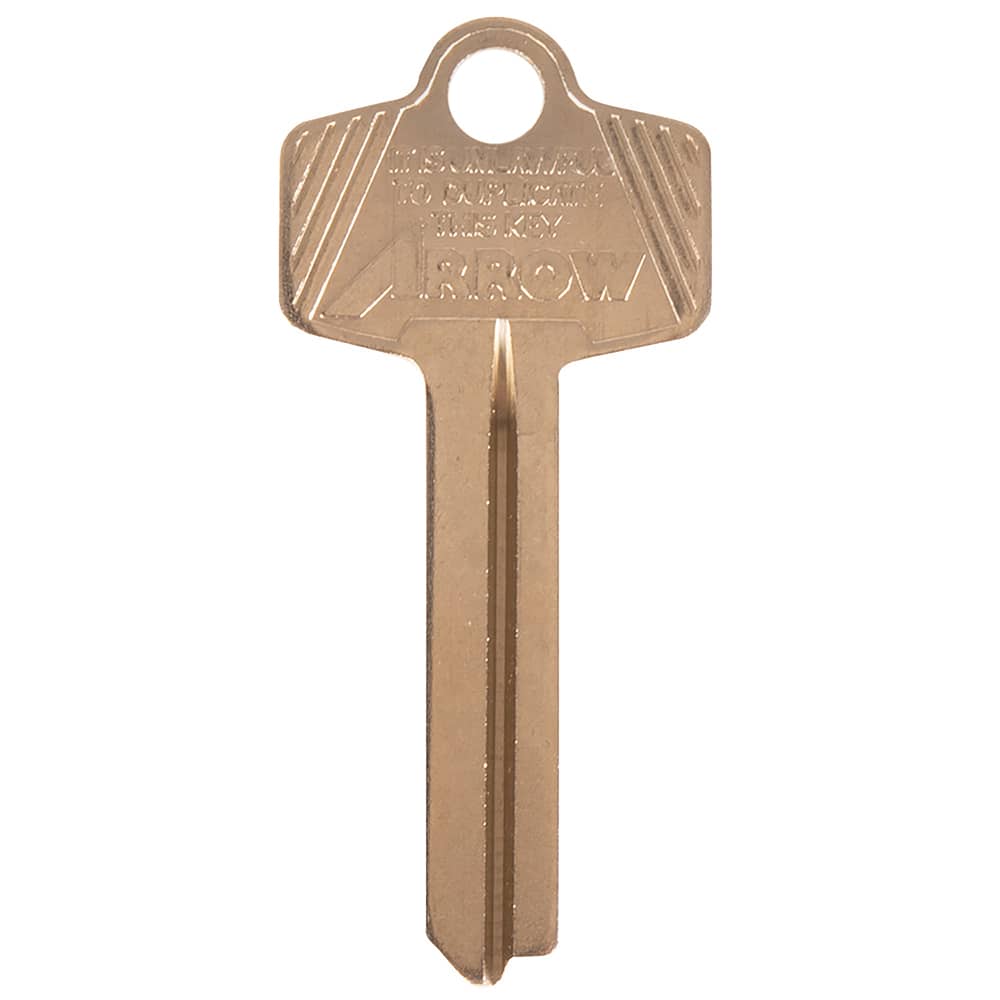 Arrow Lock - Key Blanks; Type: Arrow ; Material: Brass - Exact Tool & Supply