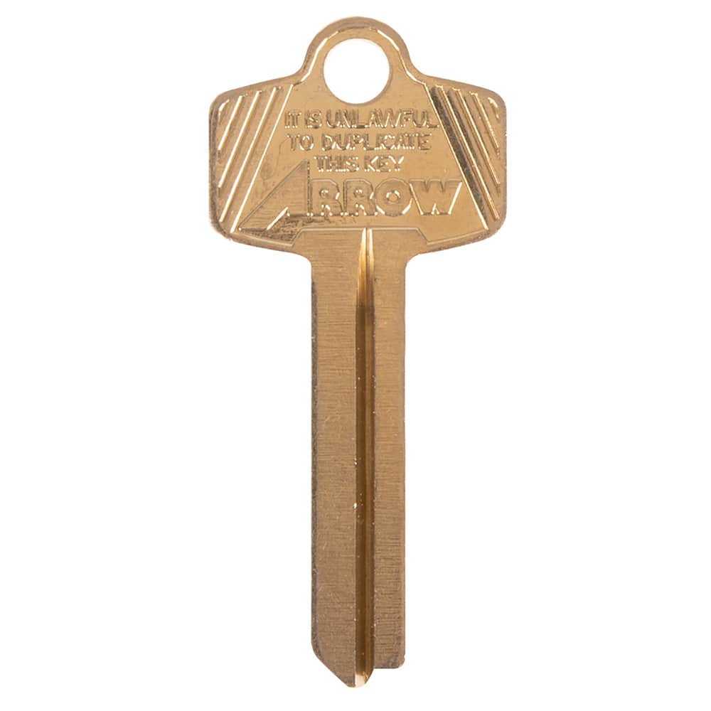Arrow Lock - Key Blanks; Type: Arrow ; Material: Brass - Exact Tool & Supply