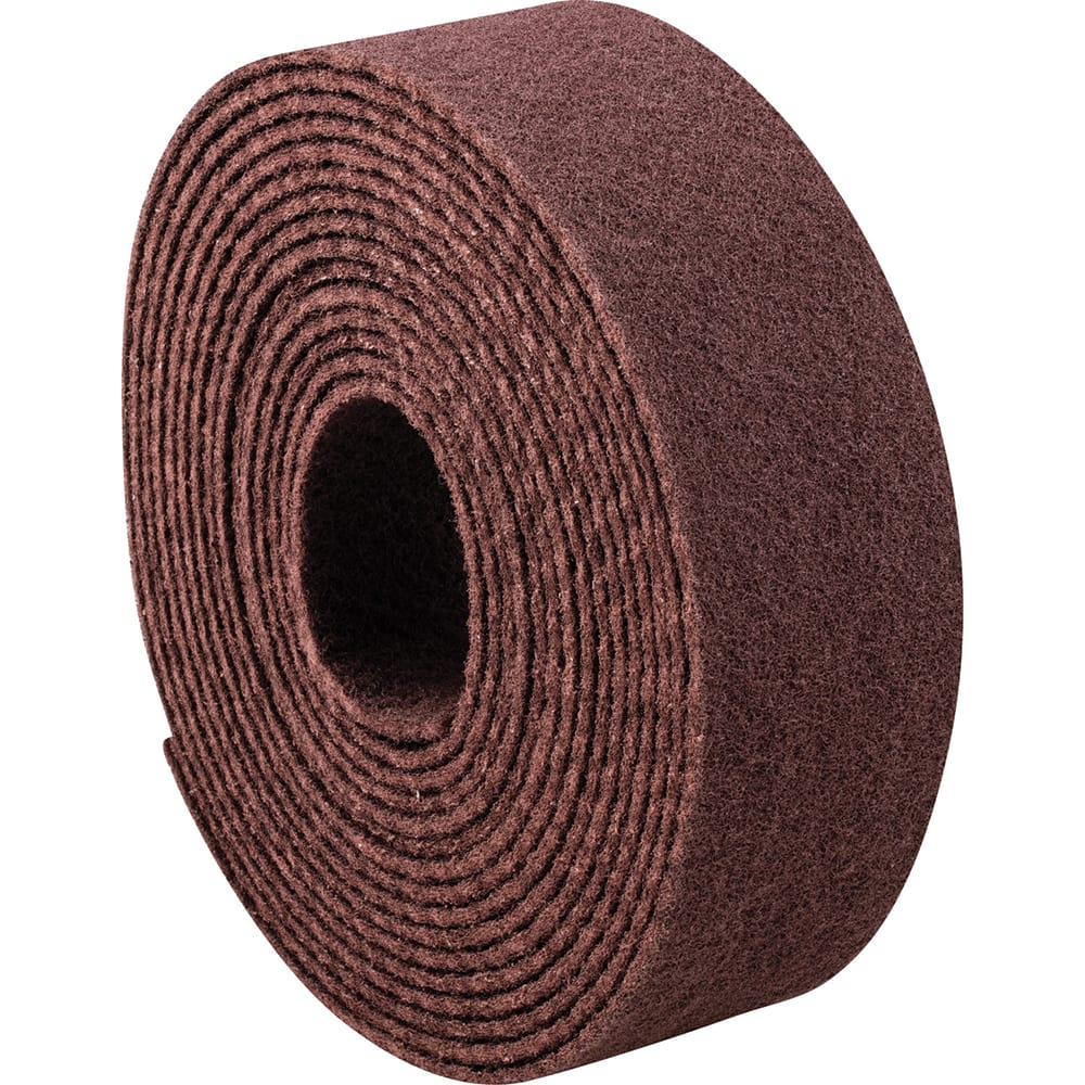 PFERD - Non-Woven Rolls; Abrasive Material: Aluminum Oxide ; Roll Width (Inch): 4 ; Overall Length (Feet): 30.00 ; Grade: Medium ; Roll Color: Dark Tan ; Roll Width (Decimal Inch): 4 - Exact Tool & Supply