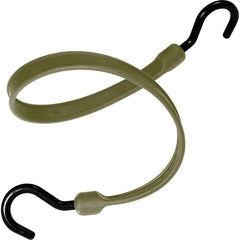 The Better Bungee - Stretch Tie Downs; Type: Heavy Duty Bungee Strap ; End Type: Molded Nylon Hook End ; Color: Military Green ; Fractional Overall Lengths: 36 - Exact Tool & Supply