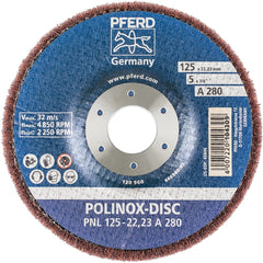 PFERD - 5 x 3/4" Aluminum Oxide Deburring Disc - Exact Tool & Supply