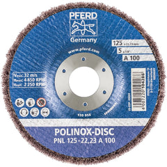 PFERD - 5 x 3/4" Aluminum Oxide Deburring Disc - Exact Tool & Supply