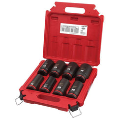 Milwaukee Tool - 8 Pc 3/4" Drive Deep Socket Set - Exact Tool & Supply