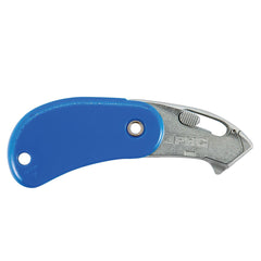 PHC - Utility Knives, Snap Blades & Box Cutters; Type: Safety Cutter ; Blade Type: Retractable; Springback ; Number of Blades Included: 1 ; Number of Blades: 1 ; Handle Material: Plastic ; Color: Blue - Exact Tool & Supply